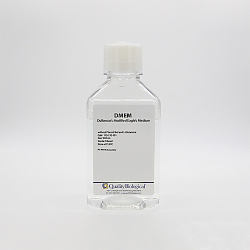 dmem w/o phenol red, w/o l-glutamine 500ml