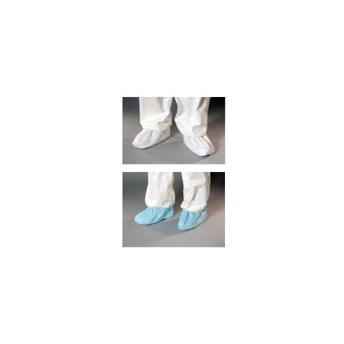 shoe covers, anti-skid sole, serged seams, blue, m