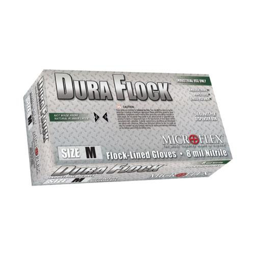 gloves dura flock, nitrile, x-large (c08-0203-359)