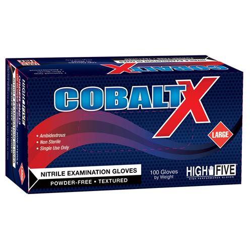 cobalt x nitrile exam gloves size m (c08-0203-571)