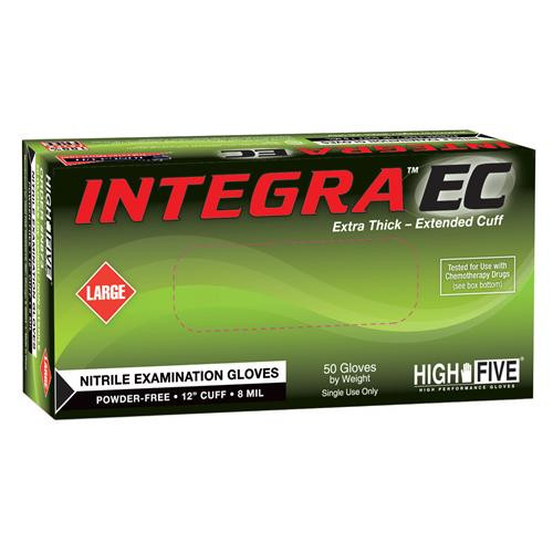 integra extended cuff nitrile exam gloves size xl (c08-0203-599)