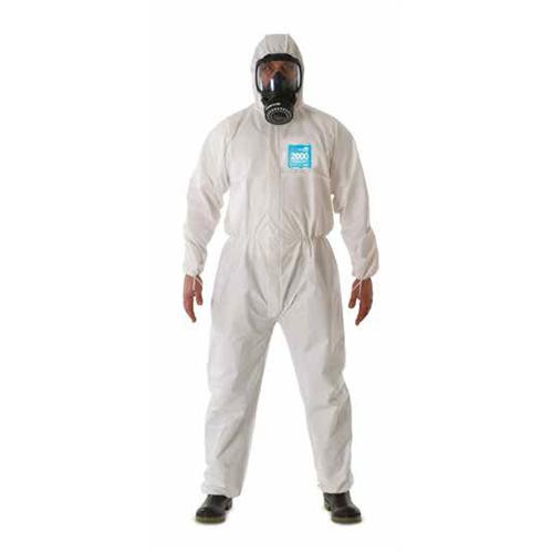 2000 coverall w/ 3-piece hood & attached anti-skid boots, 2- (c08-0203-791)
