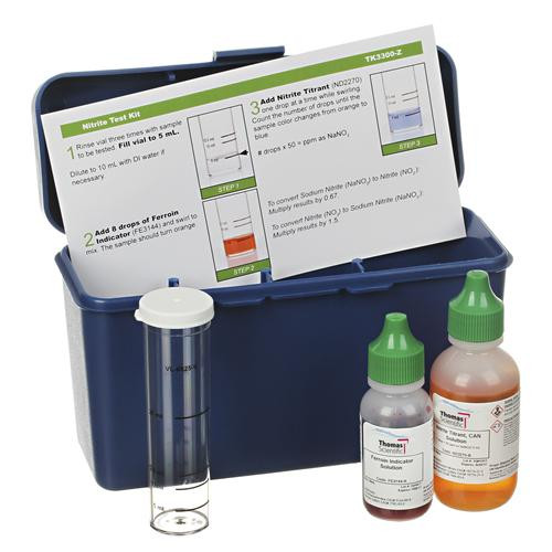 nitrite (permanganate) test kit -- 1 drop = 100 ppm as nano2 / 25ml