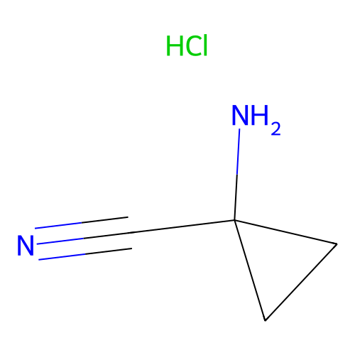 1-amino-1-cyclopropanecarbonitrile hydrochloride (c09-0713-168)