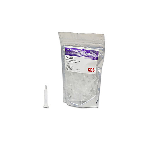 cds empore 4115sd: c18 bonded silica, 50um particle size. solid phase extraction disk cartridge, 4mm/1ml. 300/case