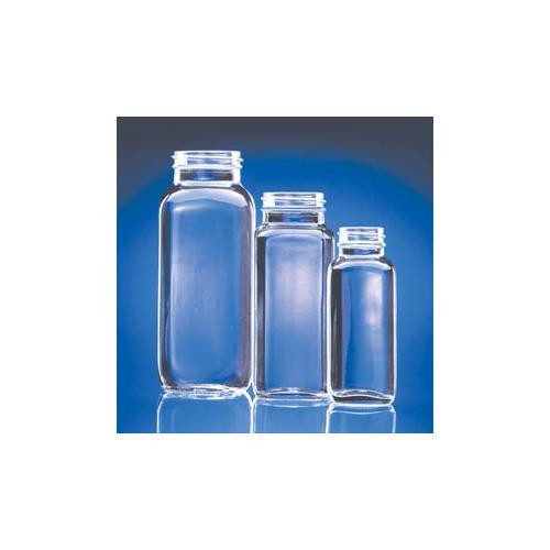 bottle clear french square 16oz w/o cap