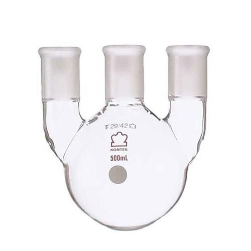 three vertical neck round bottom flask, 1000ml, center 29/42, side 24/40