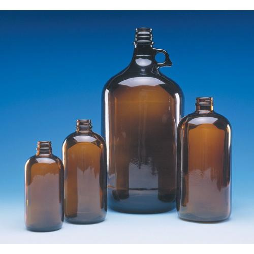 250ml wide mouth packer type iii glass bottle, amber, with w (c08-0372-484)