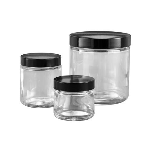 jar, ss, clear, 4oz, phen, 14b rbr (c08-0372-607)