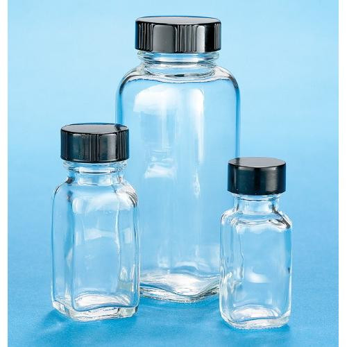 bottle, french square, clear, 4oz, ctn (c08-0372-992)