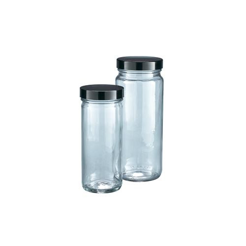 straight-sided jar, clear, tall, 500ml (16oz), ptfe-faced ld