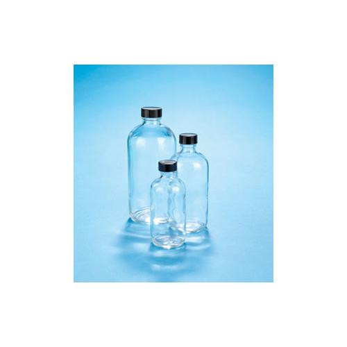 bottle boston round, clear, 16 oz, phen, p / pv (c08-0373-502)