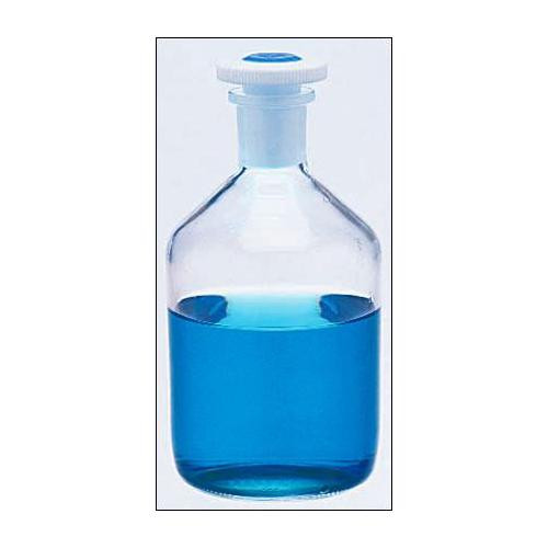 narrow mouth bottles with green flathead stopper 1000 ml