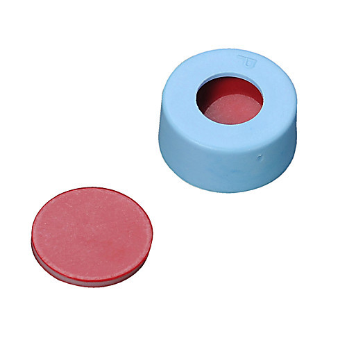 11mm red snap cap with ptfe/silicone/ptfe septa bulk