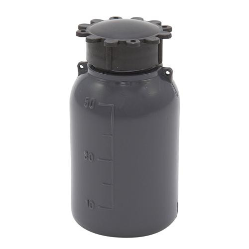 bottle grey nm graduated ldpe w neck insert ldpe 125ml