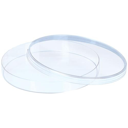 petri dish, transparent polystyrene, stackable, without vent