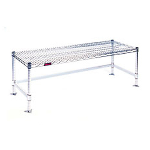 gowning bench, eagle wire chrome plated construction, 14w x3