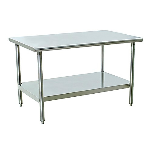 cleanroom table, with brushed stainless steel top and solid  (c08-0384-800)