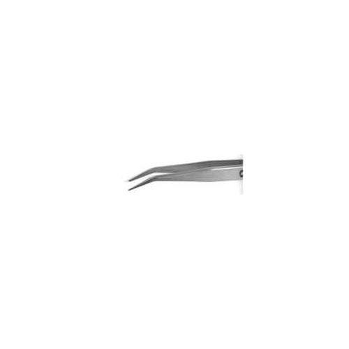 ems #sm 115 (formerly smd 70) very fine rounded tips with groove inside on a 30-degree angle. ideal for holding and positioning cylindrical devices (up to 1mm diameter). length: 4  " (120mm)