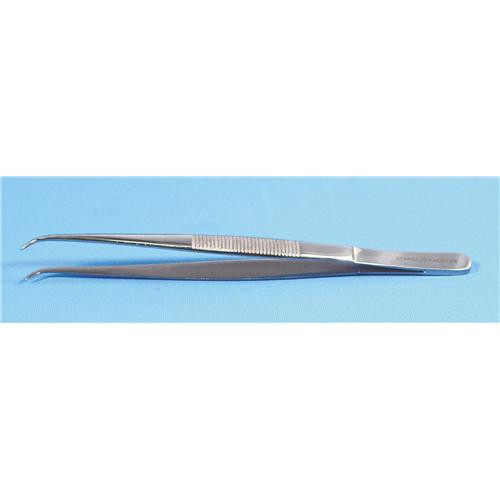 curved forceps, med, 6" l, smooth tips