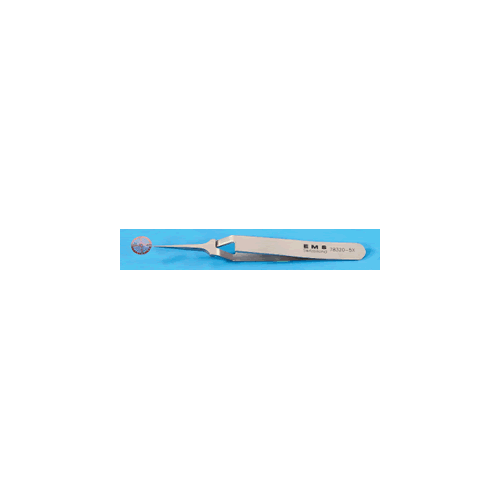 ems #5x tweezer with au plating, extra fine tips, self closing, length: 4 " (110mm)