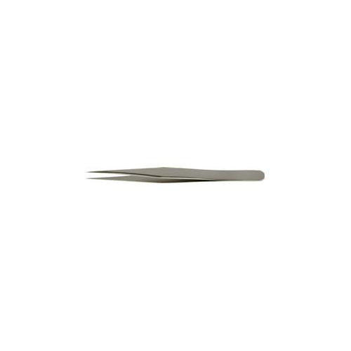 ems #3c dumoxel  alloy, positive action tweezers, biological grade, polished, type 3 short thin tips, length: 110mm, 12/pack
