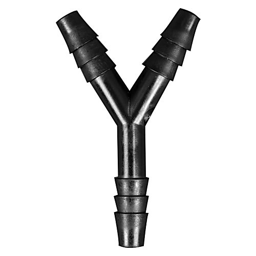 y connector, polypropylene, 1/2 hose barb x 1/2 hose barb  (c08-0395-684)