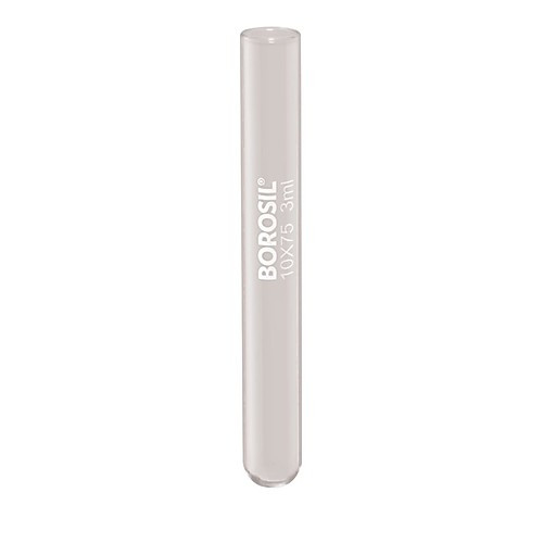 borosil  reusable heavy duty test tubes with plain end, 55ml (25 x 150mm)