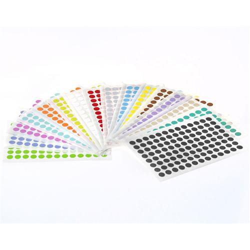 color dots paper barcode labels 0.354, sheet size 4'' x 6'' (c08-0399-684)