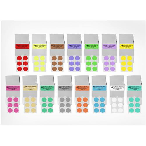 cryogenic color dots (roll format), 0.5 / 13mm, lavender