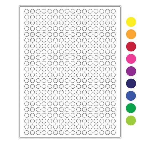 cryo laser labels 0.35 circles, permanent, lavender