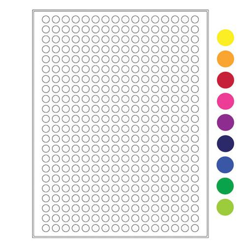 cryo laser labels 0.35 circles, permanent, lemon