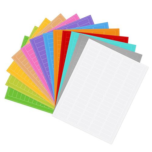 cryo laser labels 1.42" x 0.55", permanent, mint