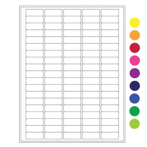 cryo laser labels, 1.42 x 0.55, removable, lemon