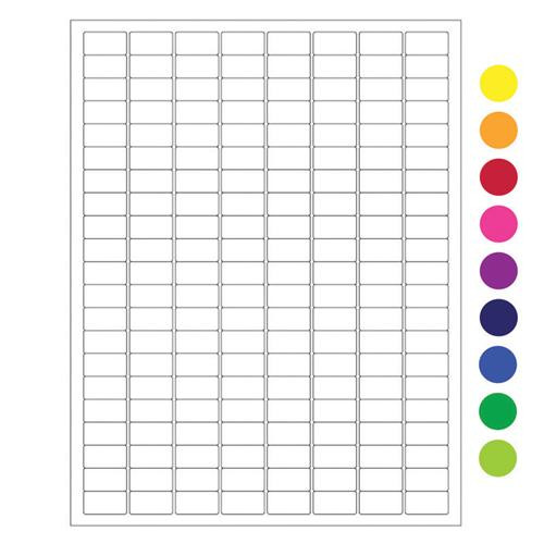 cryo laser labels, 0.94 x 0.5, removable, yellow