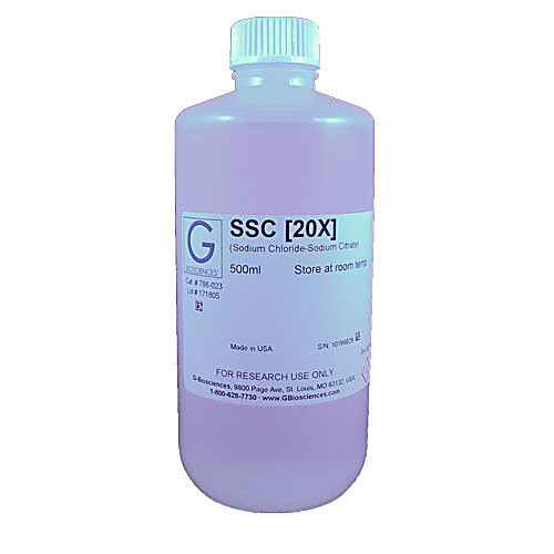 ssc [20x] (sodium chloride-sodium citrate) (0.3m sodium citrate, 3m nacl, ph7.0), 1 liter
