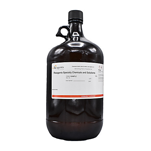 acetic anhydride, 4l, glass, amber