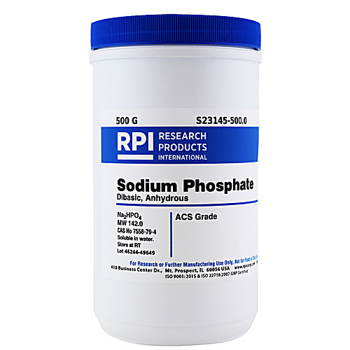 sodium phosphate dibasic, anhydrous, acs, 500g