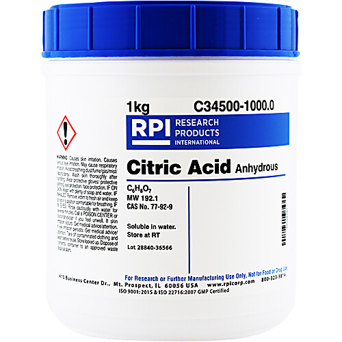 citric acid anhydrous, 1kg
