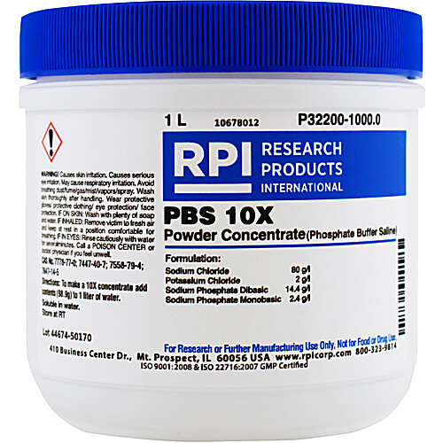 pbs, 10x powder concentrate, 10l