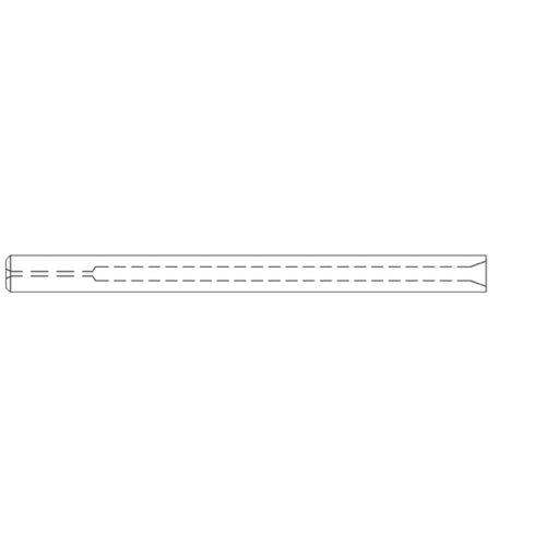 splitless liner 3.0mm x 8.0 x 105 for thermo gcs siltek deac (c08-0570-292)