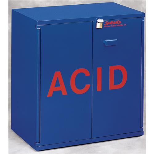 econacab acid cabinet, 24 x 2.5l, blue, 30"w x 32-1/2"h x 18-1/2"d
