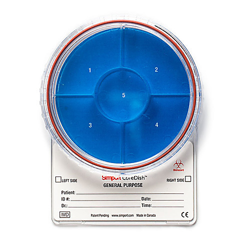 coredishr 5-compartment biopsy container