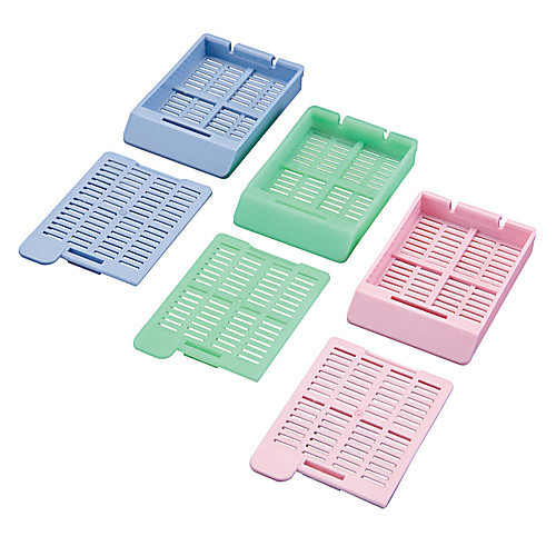 swingsette tissue cassettes, base & lid sep., pink