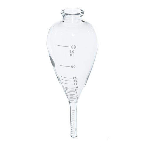 goetz-type bulb oil centrifuge tube, astm, 100ml, 1.5ml stem