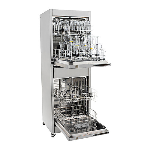vertical stacked glassware washer with di rinse, standard ra (c08-0611-336)