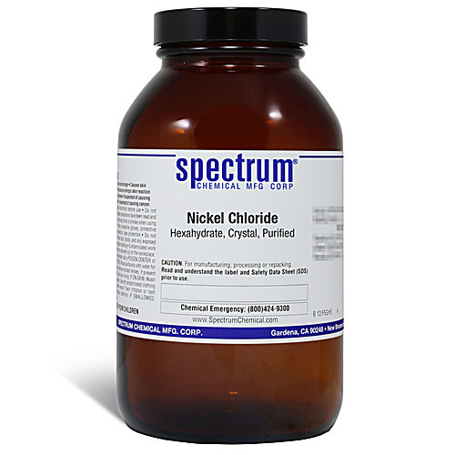 nickel chloride, hexahydrate, crystal, purified - 500 g