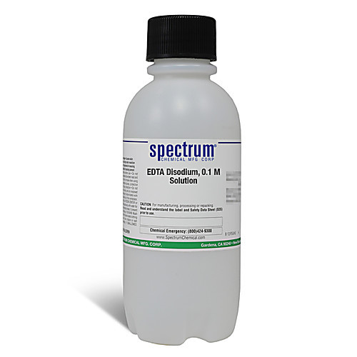 edta disodium, 0.1 m solution - 6 x 500 ml