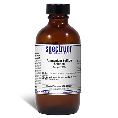 ammonium sulfide solution, reagent, acs - 500 ml