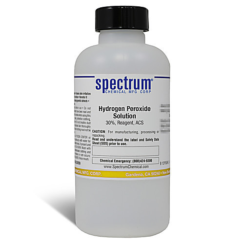 hydrogen peroxide solution, 30 percent, reagent, acs - 6 x 1